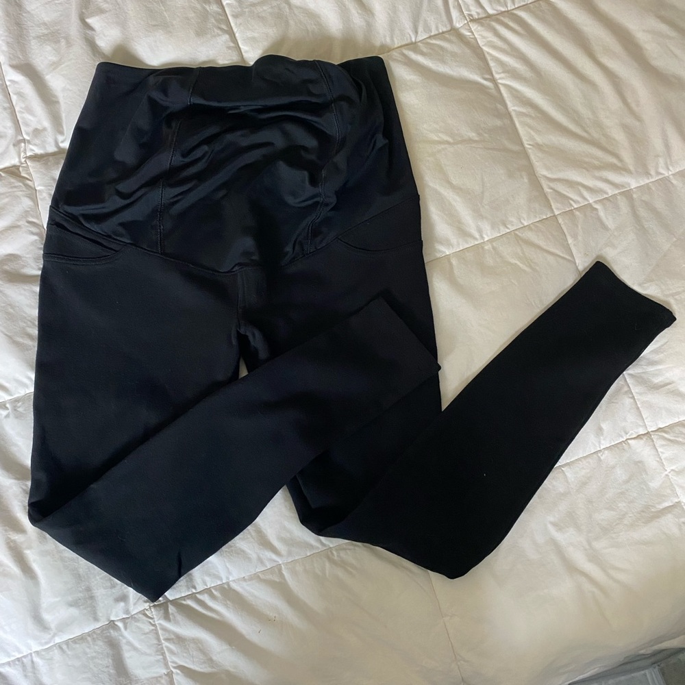 Isabel Maternity Cross-Back Panel Jeggings